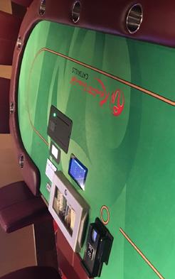 Green was chosen for the dedicated Poker room, silver for the main gaming floor, red for the high limits privets and gold for the