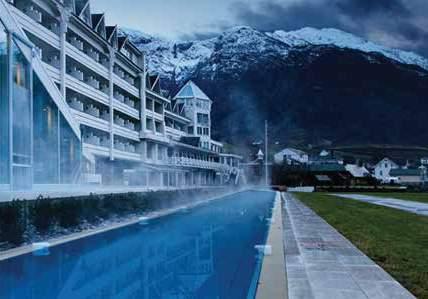 Accommodation Lofthus Hardangerfjord Ullensvang Hotel is situated on Hardangerfjord with