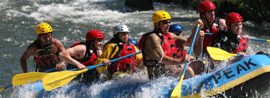 White Water Rafting Rafting is the perfect summer activity to beat the heat! Peak Adventures offers affordable white water rafting trips for groups or individuals.