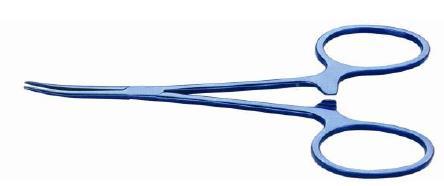 Forceps Ring handle with ratchet lock, 95mm long HS2921 /11414 Straight 20mm serrated jaws HS2922