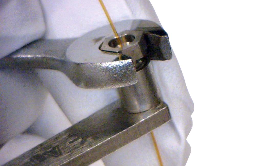 Figure 5 Tightening the internal nut 5 Using the 1/4- inch open- ended wrench, turn the internal