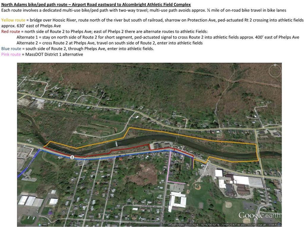 Alternatives Analysis - Airport Road to Greylock Park/Alcombright Athletic Complex Mohawk Trail