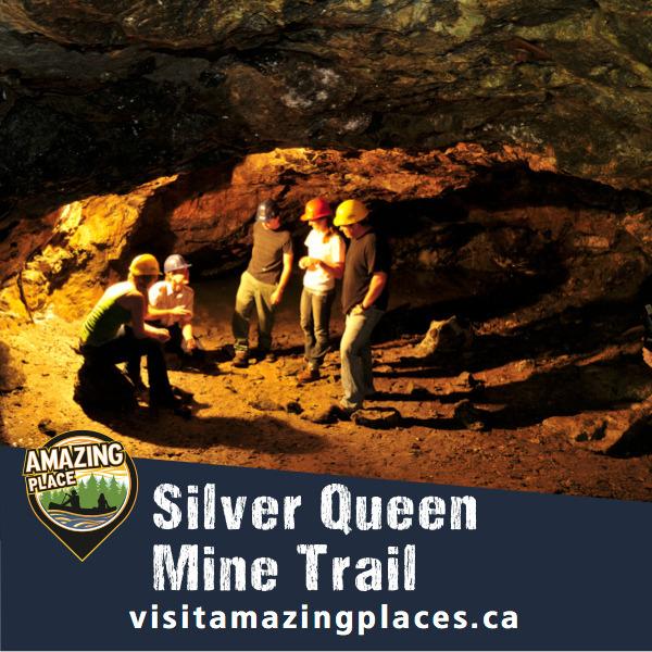 Silver Queen Mine Trail Murphys Point Provincial Park FRONTENAC ARCH BIOSPHERE HIKING TRAIL GUIDE About The Trail Pick up a trail guide at the trailhead then make your way along this easy 2 km