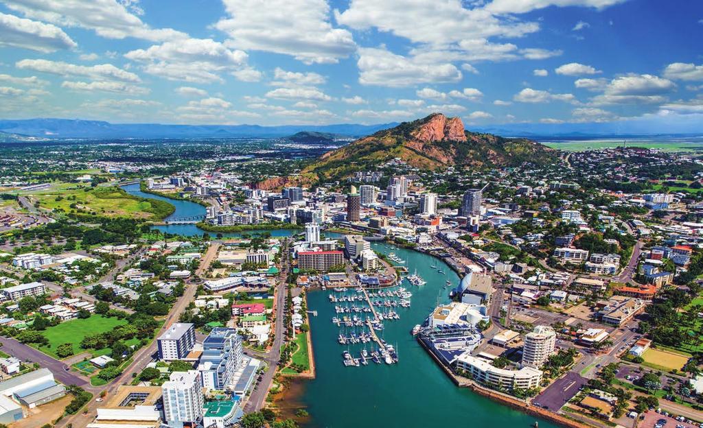A GROWING REGION TOWNSVILLE NORTH QUEENSLAND Aerial view of Townsville CBD and Castle Hill TOURISM Townsville North Queensland is the gateway to World Heritage listed rainforest and reef, tropical