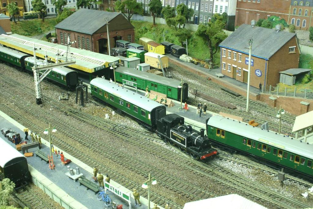 AUGUST 2005 5 View of the restaurant car being shunted between two sets of coaches to be joined, one from Plymouth and the other from one of the