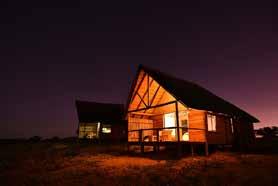 The first night is spend just 5km outside the Park at the Kgalagadi Lodge.