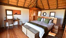 The area is particularly known for regular sightings of lions. The lodge contains 9 chalets built on wooden platforms.