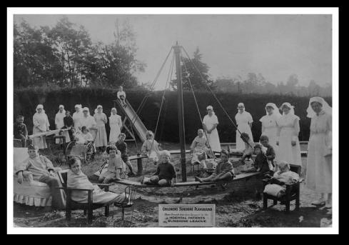 Figure 1: Young Patients and Nurses at the Children s Sunshine Playground, 1924, Waikato District Health Board.