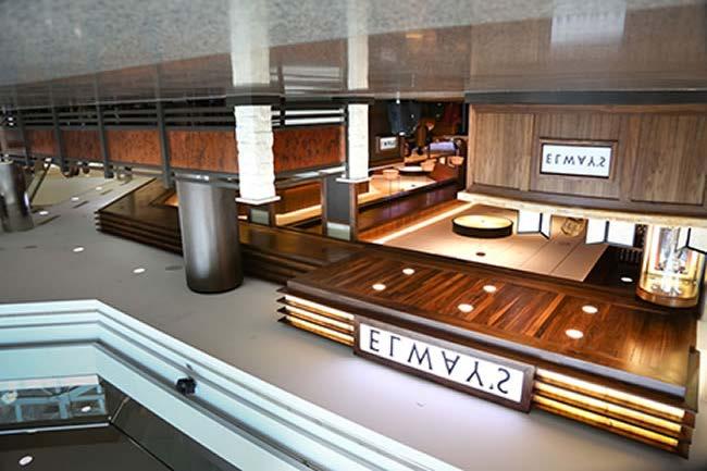 And, No. 7 himself helped open Elway's steakhouse, which offers DIA patrons a more intimate dining experience, chefdesigned food choices, and one of the most beautiful bars in any airport.