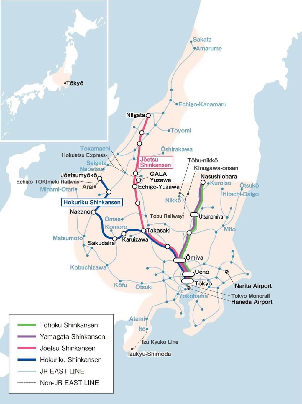 "JR EAST PASS (Nagano, Niigata area)" * GALA Yuzawa Station will be open on a temporary basis.