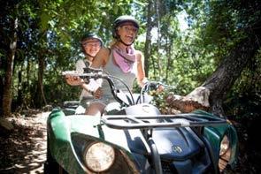 During this excursion, you will go through a spectacular suspension bridge over a cenote, visit the Casa de la Abuela (grandmother's house) one of the first Mayan settlers, and follow the trails full