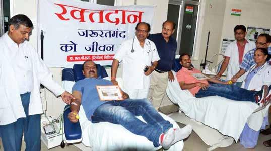 GVK EMRI Blood Donation Camp GVK EMRI - Chhattisgarh GVK EMRI - Chhattisgarh conducted a blood donation camp with the support of Red Cross blood bank at Raipur on 25 May, 2018.