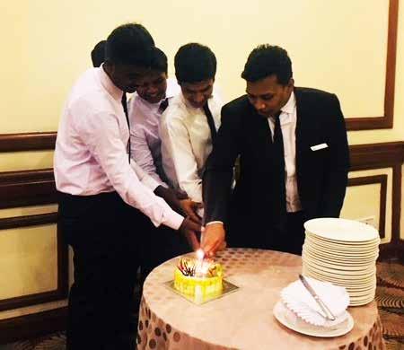 IET Birthday Celebration It was party time for all the May-born Industrial Exposure Trainees @ Taj Deccan with the L&D Team hosting a Birthday celebration.