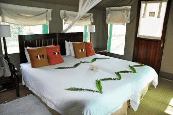 Guests can enjoy comfortable Botswana lodge accommodation in an elegant surrounding.
