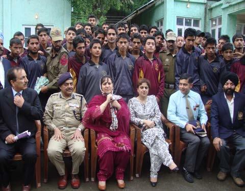 At present students from various districts of Kashmir region were undergoing training sponsored by Directorate of Youth Services & Sports J&K.