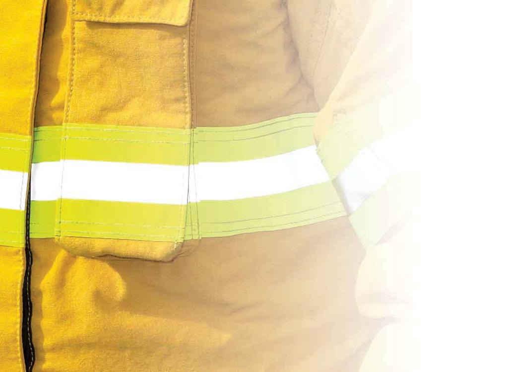 TURNOUT GEAR MATERIALS Materials and Trim Patterns Outer Shell Nomex 93% Nomex, 5% Kevlar, 2% P-140 carbon fiber; plain weave. 7.5 oz. per square yard. Shelltite finish for water resistance.