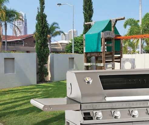 Designed to impress, choose from stainless steel or black enamel with integrated side burner and rust resistant grills. 1.