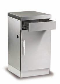 STAINLESS STEEL CABINET - NO DRAWER (REVERSIBLE DOOR) BD77030 STAINLESS