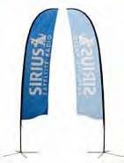 SINGLE SIDED VS DOUBLE SIDED Our feather and teardrop banners are available in single as well as double sided banners.