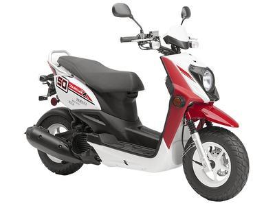 The scooters: Yamaha BWS, Zuma & Vino low-impact 4-stroke 49cc engine = more fuel efficient, quieter and cleaner than older 2-stroke engines. 110-130 mpg = extremely low fuel consumption.