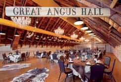 This prodigious room in the upper level of the Bull Barn formerly used for hay storage serves as the perfect space for large events of all types.
