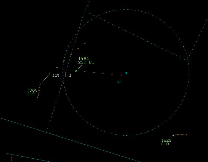 At 15:47:12 (Figure 4), the Hawk formation fades from radar. Closest CPA is shown as 0.2nm.