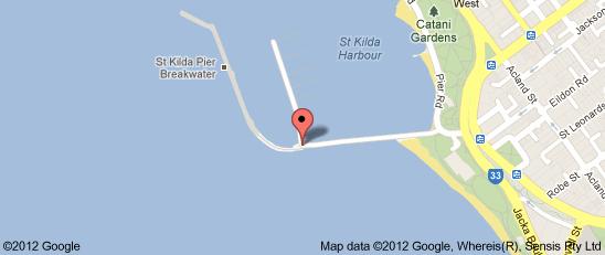 Map for St Kilda Pier Saturday 6 April 2013 Train Trip to Castlemaine and Maldon Castlemaine is only 90 minutes