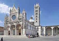 [3] Siena is famous for its cuisine, art, museums, medieval cityscape and the Palio, a horse race held twice a year.
