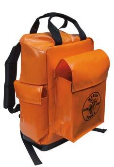 36 kg) 5144BHB14OS Lineman Backpack Wide opening easily accommodates helmets, belts and other