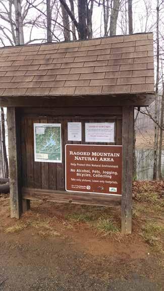 Animal control Dogs are not allowed at Ragged Mountain Sign stating no pets allowed is on site and on the City website