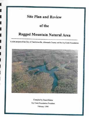 1998 Study of Ragged Mountain Performed by Ivy Creek Foundation