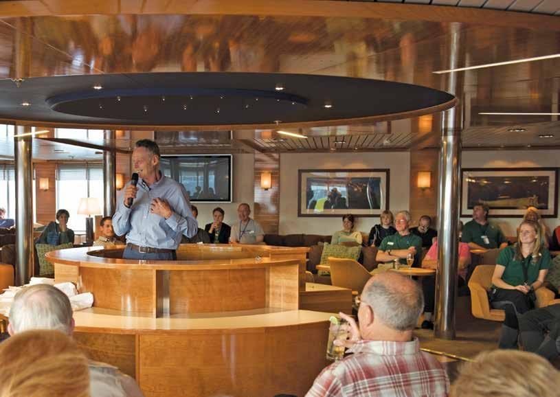 the voyage; Explorer s Bistro Bar is a lively alternative