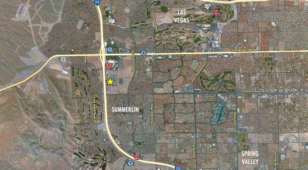 AMENITIES MAP JW Marriott Las Vegas 548 Rooms 5.55 Miles Away 9.