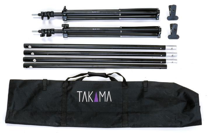 BACKGROUND SUPPORT SYSTEM INSTRUCTIONS INTRODUCTION Thank you! Here at Takama we appreciate your business, especially your recent purchase of the Takama Background Support System.