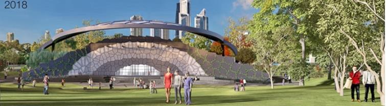 performances Initial Artscape works surrounding an enhanced Evandale Lake and activated by artistic programming, markets, festivals, cinema and family recreation Detailed design is also being