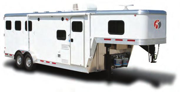 4 Kiefer Freedom LQ Available in 2-7 horse models All-aluminum construction Double seal load doors No-leak one piece roof design Aluminum heavy-duty