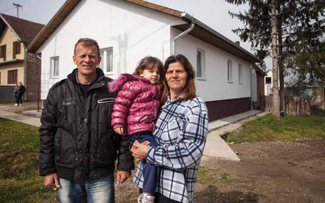The Jokić family spent several months in a tent put up in their garden, after which their neighbors offered temporary accommodation.
