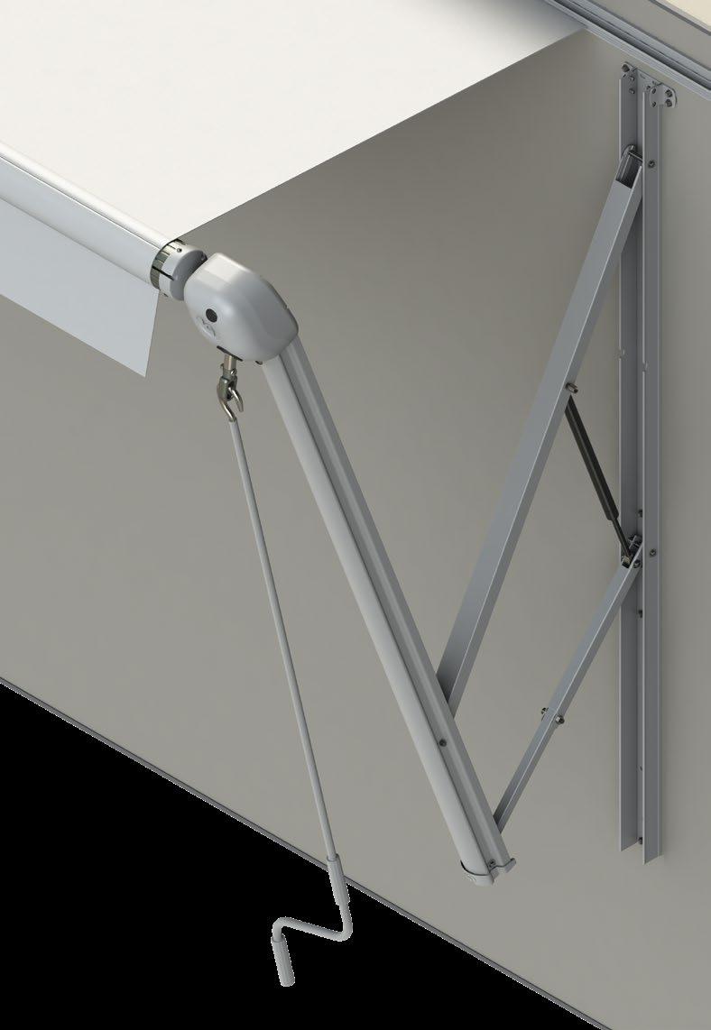 Operation NOTE: If the unit is equipped with a locking latch, be sure to unlock the latch prior to extending the awning.