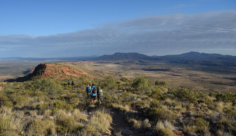 End to End Larapinta Trek Larapinta s 16 Day End to End The Larapinta Trail provides walkers with an unequalled opportunity to take in the special wild places of this ancient and fascinating
