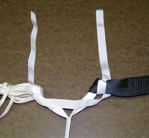 *41. Using the 15-inch length of 1/2 Type 3 webbing, create the zipstrip