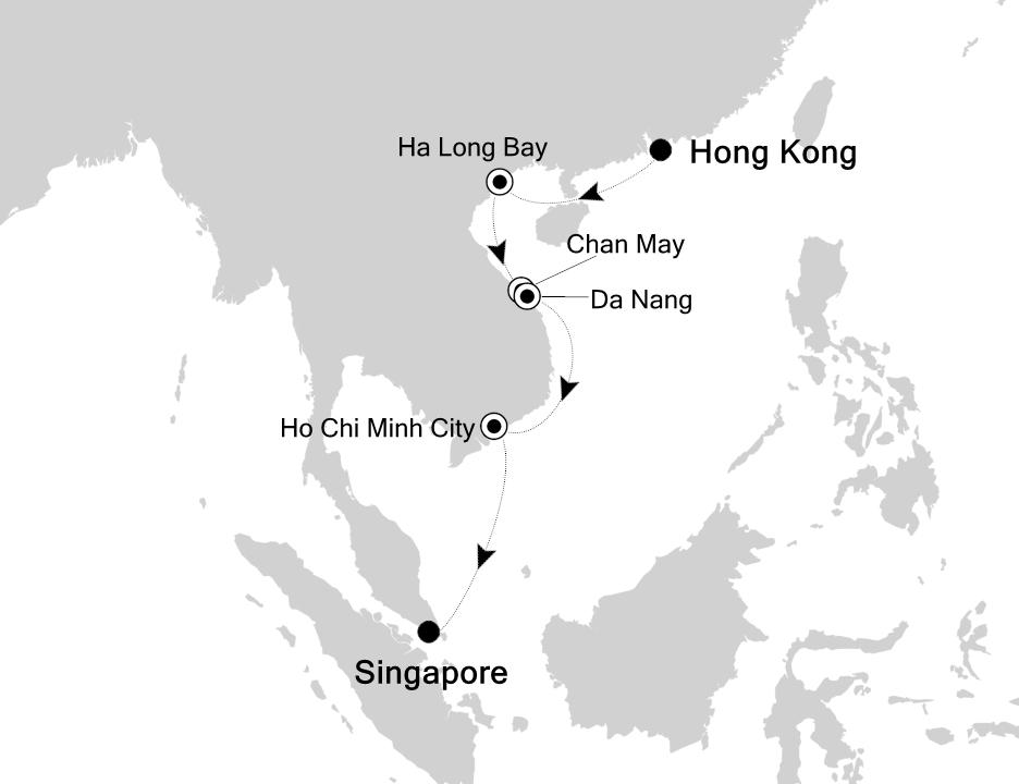 Tour Programme Silver Shadow 3833 / 11 Days November-13-2018 / November-24-2018 Hong Kong, China / Singapore, Singapore Date Arrive Depart 13 Hong Kong, China 6:00 PM 14 Day at sea 15 Ha Long Bay,