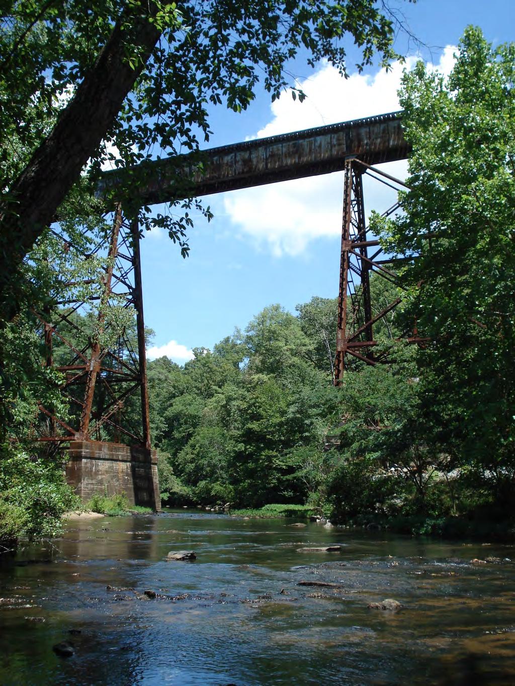 The Headwaters of Hatchet Hatchet originates in Clay County and flows down to Goodwater This section is often too shallow to float The Goodwater Train Trestle is on this stretch and is