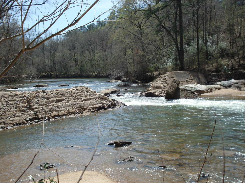 Hwy 231 Dam Hatchet Creek has the distinction of being one of the first creeks in Alabama to ever be