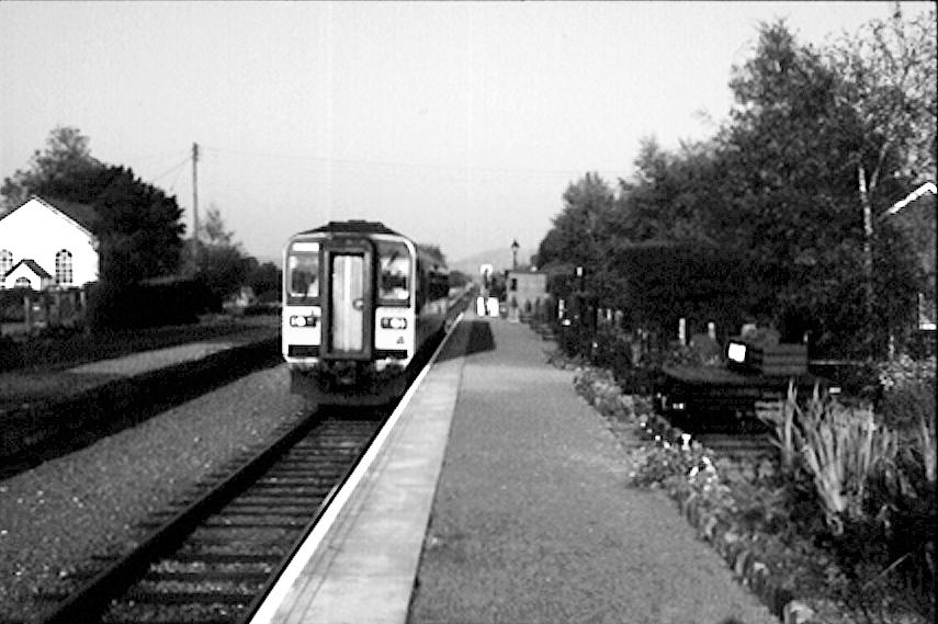 Rural Railways Wales: Single-Car Class-153 Train at Dolau, Award-Winning Station on Central Wales Line from the railway, or were of low density and difficult to serve by public transport.