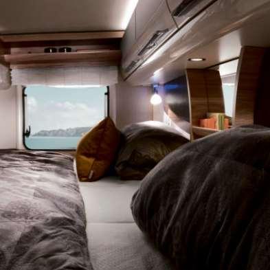 Extra-long single beds despite a vehicle length