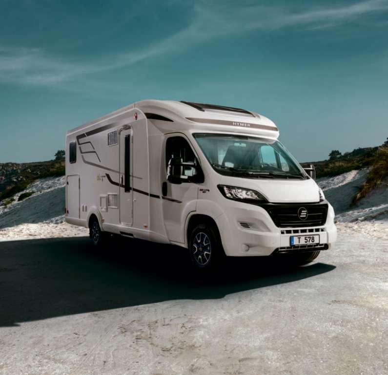 HYMER T-CLASS 578, 594 & 598 60 EDITION HIGH STANDARD OF COMFORT HYMER T-Class 578 Single bed size 699 cm approx.