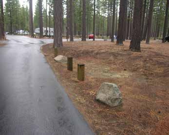 Containers and receptacles must be connected to an accessible route. 4. Drinking Water Locate water hydrants close to restrooms so that one hydrant can serve several camp units.