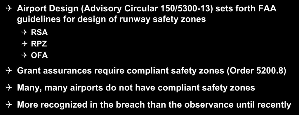 design of runway safety zones RSA RPZ OFA Grant