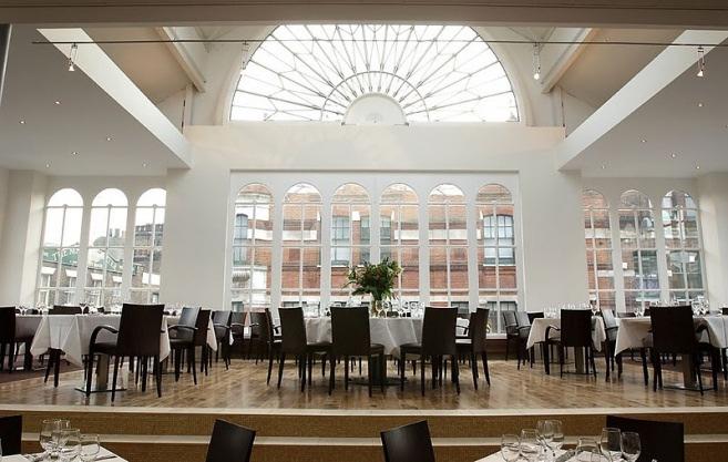 Roast Restaurant Roast s stylish contemporary interior and elegant soaring windows, with sweeping views of St.
