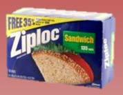 ZIP LOCK SANDWICH BAGS (Box) Item #